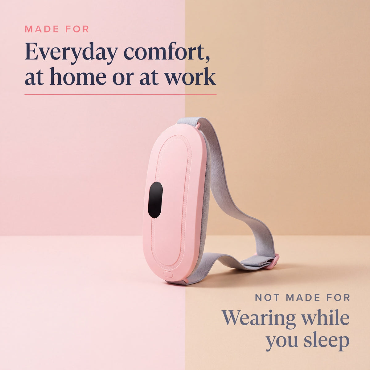 Kalmi heat and massage belt made for everyday comfort at home or at work